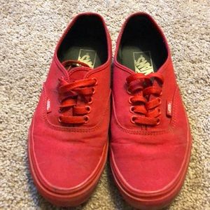 Brand New Red Vans